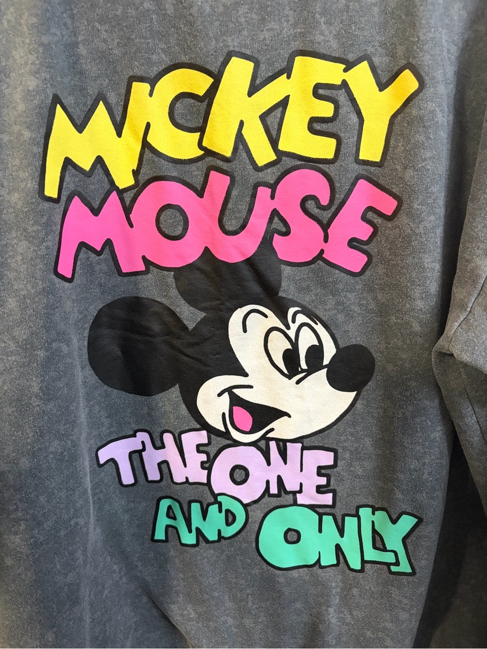 Disney Mickey Mouse Crewneck Sweatshirt with Colorful Graphic large - Picture 2 of 6